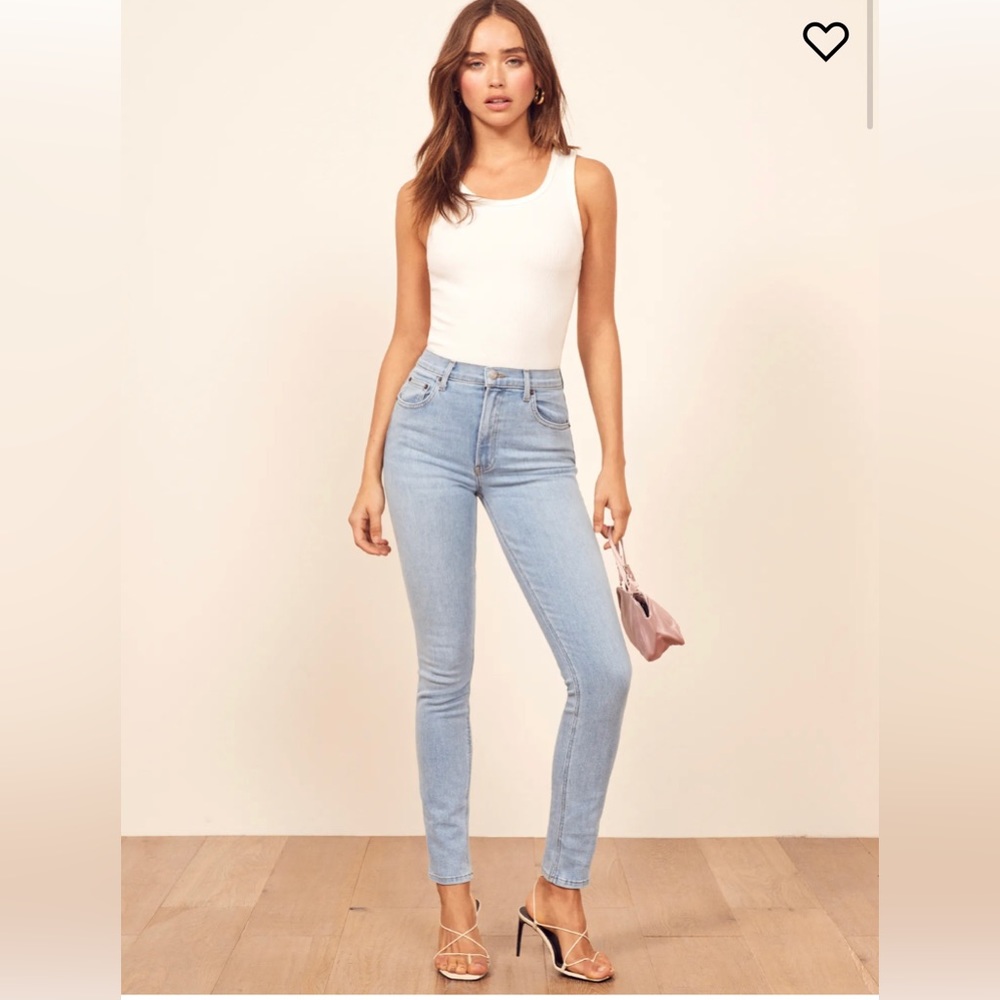 NWT Reformation Harper High Rise Skinny Jeans